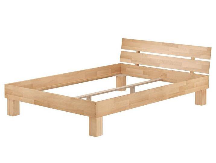 ERST-HOLZ Bett Doppelbett 160 x 200 Buche Natur ohne Rollrost, Buchefarblos lackiert von OTTO