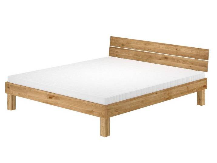 ERST-HOLZ Bett Doppelbett Massivholzbett Eichenbett geölt 180 x 200 cm, Eichegeölt, beige, Rollrost und Matratze inkl. ERST-HOLZ Bett Doppelbett Massivholzbett Eichenbett geölt 180 x 200 cm, Eichegeölt, beige, Rollrost und Matratze inkl. von OTTO