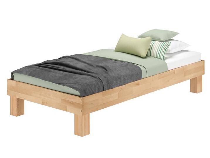 ERST-HOLZ Bett Einzelbett Futonbett Bettrahmen Gästebett Buche geölt Massiv 90 x 200, Buchegeölt, beige, Rollrost und Matratze inkl. ERST-HOLZ Bett Einzelbett Futonbett Bettrahmen Gästebett Buche geölt Massiv 90 x 200, Buchegeölt, beige, Rollrost und Matratze inkl. von OTTO