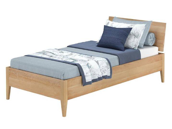 ERST-HOLZ Bett Einzelbett Metallfrei 100 x 200 Massives Buchenholz Konische Füße, Buchegeölt, beige, ohne Zubehör ERST-HOLZ Bett Einzelbett Metallfrei 100 x 200 Massives Buchenholz Konische Füße, Buchegeölt, beige, ohne Zubehör von OTTO