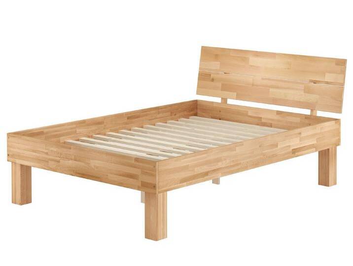 ERST-HOLZ Bett Hohes Seniorenbett 140 x 220 cm Buche Massiv Doppelbett in Überlänge, Buchefarblos lackiert, beige, Rollrost inkl. ERST-HOLZ Bett Hohes Seniorenbett 140 x 220 cm Buche Massiv Doppelbett in Überlänge, Buchefarblos lackiert, beige, Rollrost inkl. von OTTO
