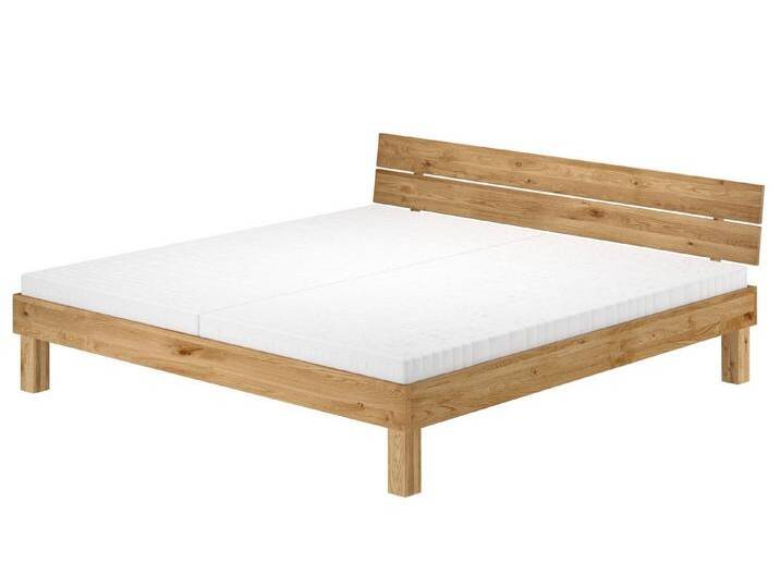 ERST-HOLZ Bett Kingsize Bett Massivholzbett Eichenbett geölt 200 x 200 cm, Eichegeölt, beige, Rollrost und Matratze inkl. ERST-HOLZ Bett Kingsize Bett Massivholzbett Eichenbett geölt 200 x 200 cm, Eichegeölt, beige, Rollrost und Matratze inkl. von OTTO