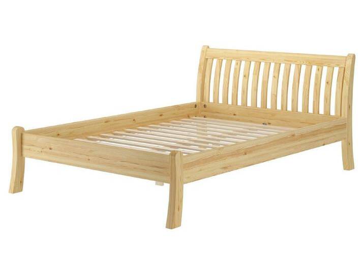 ERST-HOLZ Bett Modernes Kiefer-Doppelbett Massiv 160 x 200 cm Bauart Geschwungen, Kieferfarblos lackiert, beige, Rollrost inkl. ERST-HOLZ Bett Modernes Kiefer-Doppelbett Massiv 160 x 200 cm Bauart Geschwungen, Kieferfarblos lackiert, beige, Rollrost inkl. von OTTO