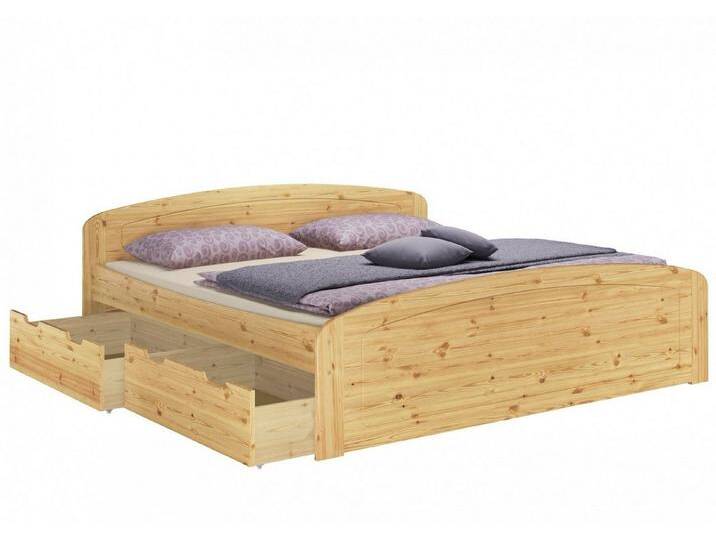 ERST-HOLZ Einzelbett Funktionsbett Überlang Kiefer Natur 200 x 220 3 Staukästen 2 Rollroste, Kieferfarblos lackiert ERST-HOLZ Einzelbett Funktionsbett Überlang Kiefer Natur 200 x 220 3 Staukästen 2 Rollroste, Kieferfarblos lackiert von OTTO