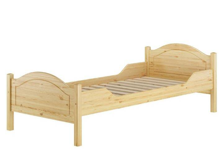 ERST-HOLZ Einzelbett Überlanges Einzelbett 100 x 220 Kiefer Massivholz Landhausstil, Kieferfarblos lackiert, beige, Rollrost inkl. ERST-HOLZ Einzelbett Überlanges Einzelbett 100 x 220 Kiefer Massivholz Landhausstil, Kieferfarblos lackiert, beige, Rollrost inkl. von OTTO
