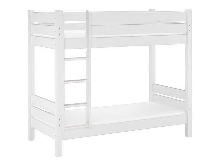 ERST-HOLZ Etagenbett Etagenbett Weiß Holz Erwachsene 90 x 200 Rollrost Matratze, weiß ERST-HOLZ Etagenbett Etagenbett Weiß Holz Erwachsene 90 x 200 Rollrost Matratze, weiß von OTTO