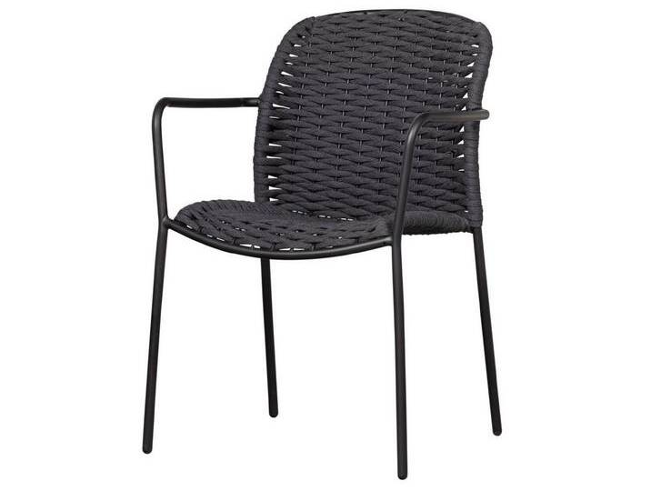 EXOTAN Gartenstuhl Taku 2er-Set aus Metall mit Armlehne, schwarz, Schwarz EXOTAN Gartenstuhl Taku 2er-Set aus Metall mit Armlehne, schwarz, Schwarz von OTTO