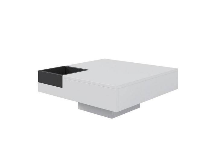 EXTSUD Couchtisch Hochglanz-Wohnzimmertisch, Beistelltisch (ein Tisch), mit abnehmbarer Aufbewahrungsbox, 72*72*30 cm, Mit LED-Lichteffekt von OTTO