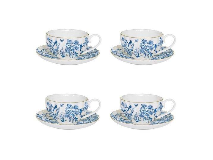 EasyLife Untertasse Paradise Garden, Handwäsche Empfohlen, Mehrfarbig, Motiv: Blumen und Vogel von OTTO
