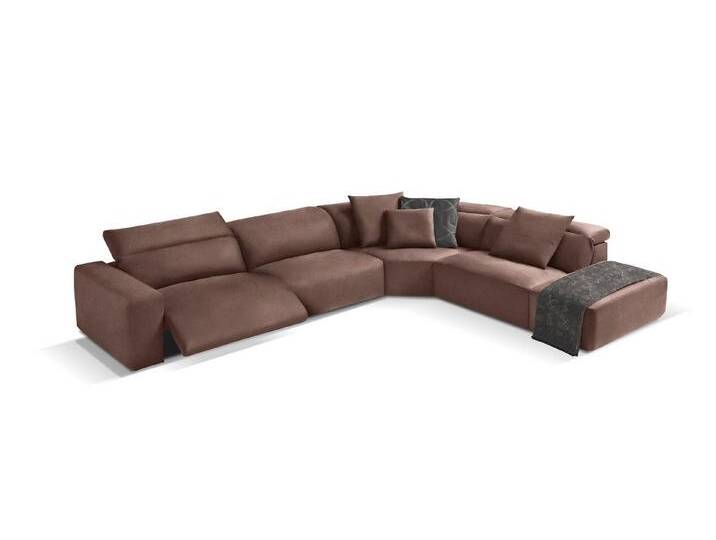 Egoitaliano Ecksofa Beverly, extravangantes Designsofa mit erstklassigem Sitzkomfort, Kopfteilverstellung, braun von OTTO