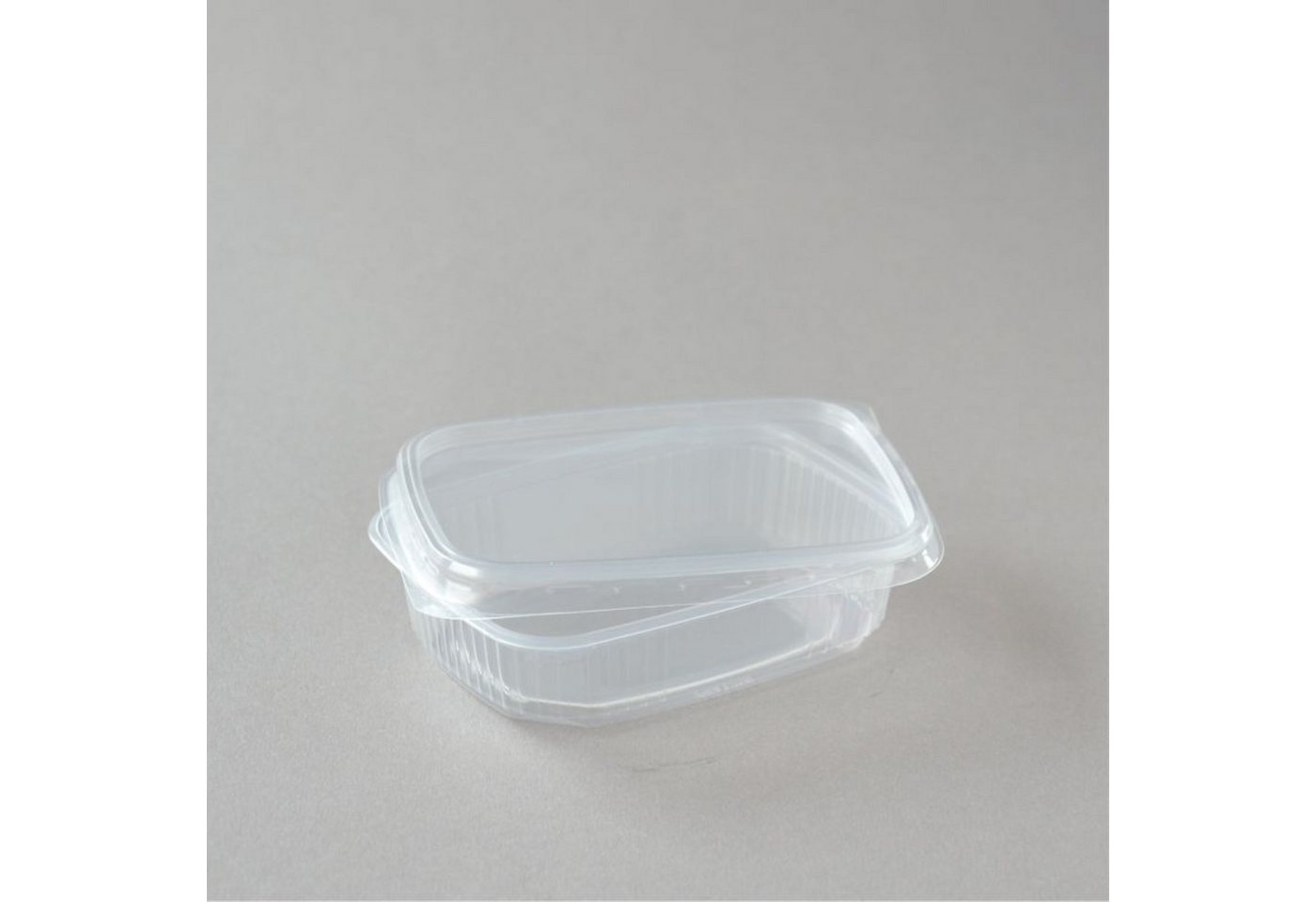 Einwegbecher 250 Stück Feinkostbecher mit Deckel, transparent, 125 ml eckig, PP, Servicebecher Dressingbecher Salatbox Salatschalen Saucenbecher von OTTO