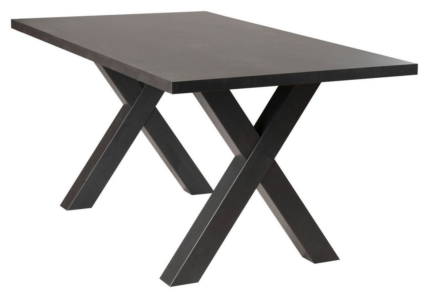 Esstisch KASIMIR, (1 Tisch), B 160 cm x T 90 cm, Schwarzstahl Dekor von OTTO