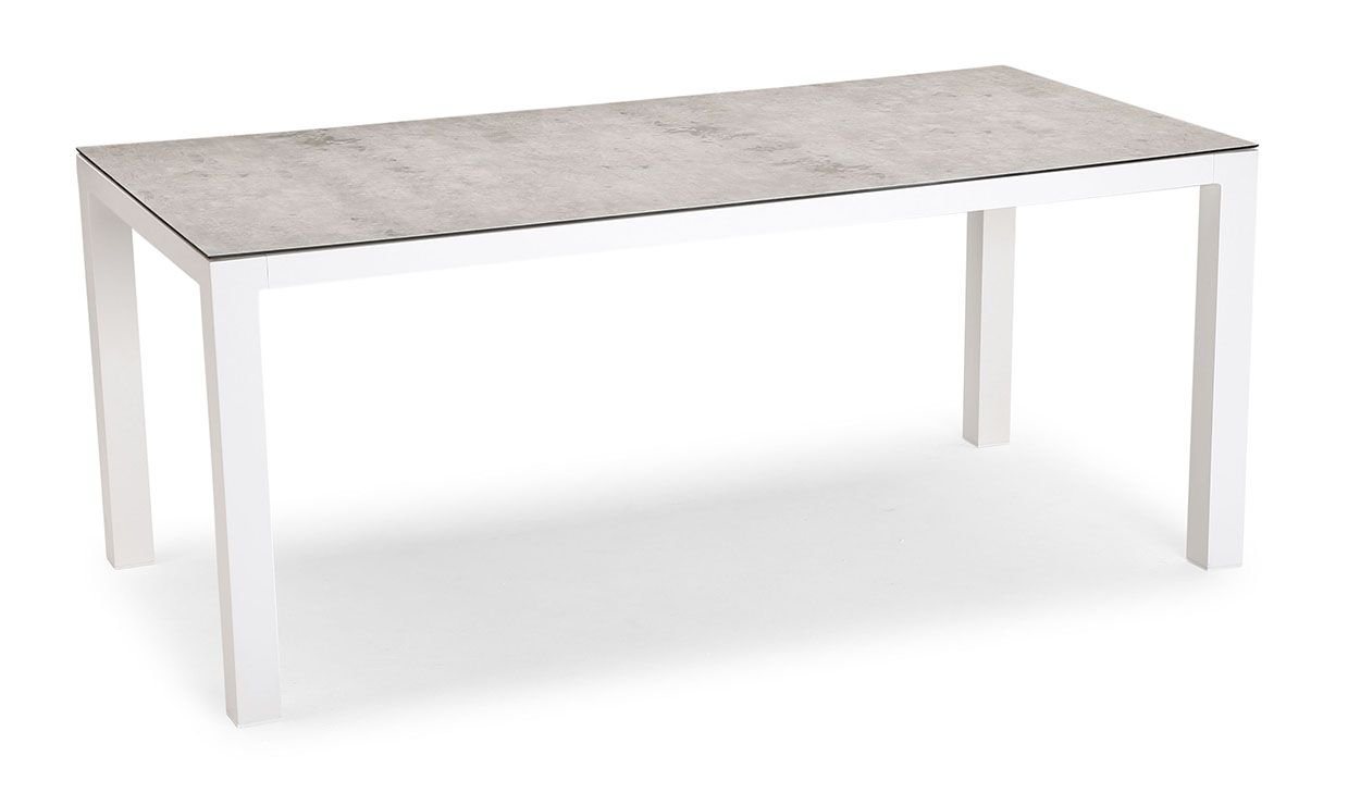 Gartentisch Tisch HOUSTON weiss/silber (BHT 160x90x74.50 cm) BHT 160x90x74.50 cm von OTTO
