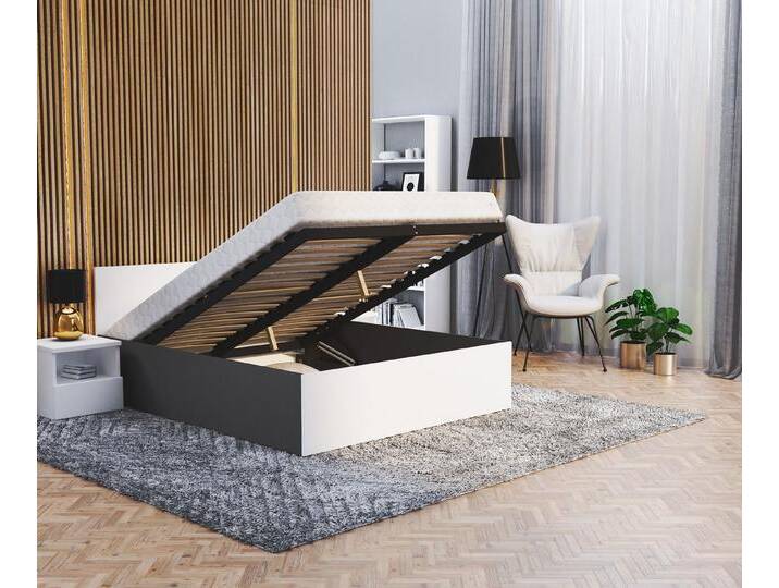 FDM Bettgestell moderner Bettrahmen Doppelbett 120x200, 140x200, 160x200, 180x200cm (Elternbett Doppelbett Gästebett, ohne Matratze inklusive Lattenrost), in vielen Farben erhältlich, sofort Lieferbar von OTTO