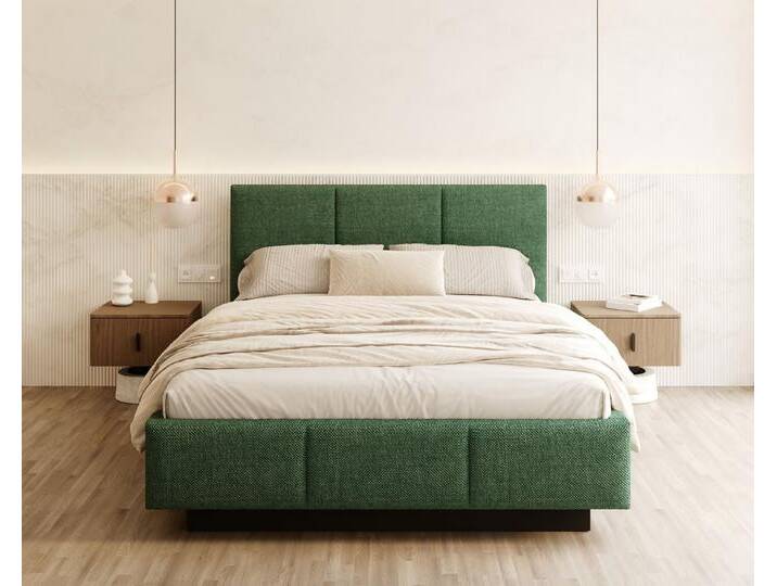 FDM Polsterbett 90x200, 120x200, 140x200, 160x200, 180x200cm Stauraumbett Bettgestell (MADE IN EU - mit hochwertigem Velours Bezug Trinity, Bettrahmen, Bett, Optional mit Matratze bestellbar, mit großen gepolsterten Kopfteil, mit Bettkasten zum aufklappen), Metallrahmen mit Lattenrost, hydraulische Klappfunktion für Stauraum von OTTO