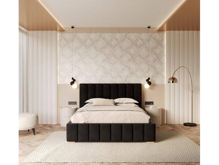 FDM Polsterbett Stauraumbett Bettgestell 90x200, 120x200, 140x200, 160x200, 180x200cm (MADE IN EU - mit hochwertigem Velours Bezug, Bettrahmen, Bett, Optional mit Matratze bestellbar, mit großen gepolsterten Kopfteil, mit Bettkasten zum aufklappen), Metallrahmen mit Lattenrost, hydraulische Klappfunktion für Stauraum FDM Polsterbett Stauraumbett Bettgestell 90x200, 120x200, 140x200, 160x200, 180x200cm (MADE IN EU - mit hochwertigem Velours Bezug, Bettrahmen, Bett, Optional mit Matratze bestellbar, mit großen gepolsterten Kopfteil, mit Bettkasten zum aufklappen), Metallrahmen mit Lattenrost, hydraulische Klappfunktion für Stauraum von OTTO