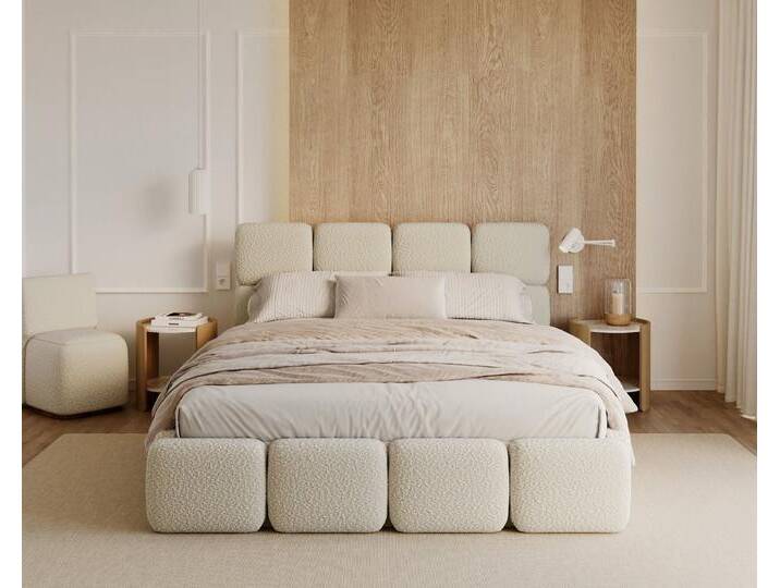 FDM Polsterbett Stauraumbett Bezug Cleo / Bouclé 120x200, 140x200, 160x200, 180x200cm (MADE IN EU - mit hochwertigem Bouclé oder Cleo Bezug - mit Matratze bestellbar, mit großen gepolsterten Kopfteil, mit Bettkasten zum aufklappen), Metallrahmen mit Lattenrost FDM Polsterbett Stauraumbett Bezug Cleo / Bouclé 120x200, 140x200, 160x200, 180x200cm (MADE IN EU - mit hochwertigem Bouclé oder Cleo Bezug - mit Matratze bestellbar, mit großen gepolsterten Kopfteil, mit Bettkasten zum aufklappen), Metallrahmen mit Lattenrost von OTTO
