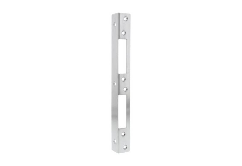 FEPS Winkelschließblech Reparaturschließblech für Haustüren Edelstahl DIN links/rechts, Universal Holztür Winkelschließblech 250 × 25 × 25 mm von FEPS