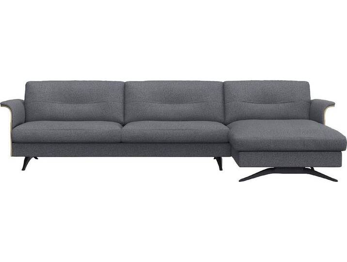 FLEXLUX Ecksofa Glow, super bequem durch hochwertigem Sitzaufbau mit Federkern, L-Form, Modernes skandinavisches Design, blau, Navy Blue von OTTO