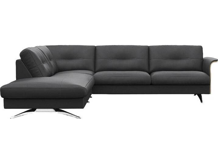 FLEXLUX Ecksofa Glow, super bequem durch hochwertigem Sitzaufbau mit Federkern, L-Form, Skandinavisches Design, In hochwertiger Verarbeitung, schwarz FLEXLUX Ecksofa Glow, super bequem durch hochwertigem Sitzaufbau mit Federkern, L-Form, Skandinavisches Design, In hochwertiger Verarbeitung, schwarz von OTTO