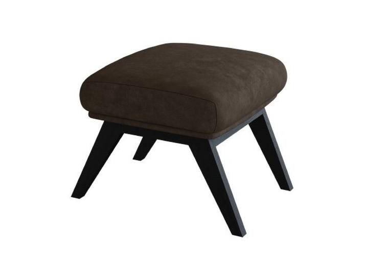 FLEXLUX Polsterhocker Adria, Fuß schwarz, Fußhocker für Ohrensessel, braun, Camel Brown von OTTO