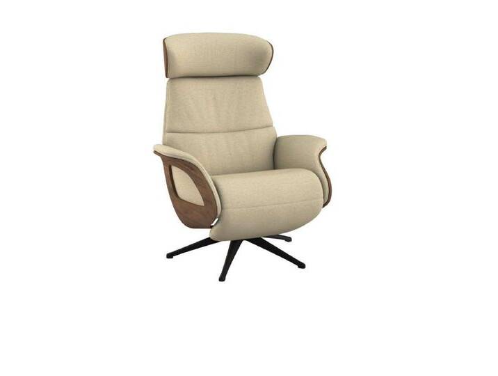 FLEXLUX Relaxsessel Clement elektrischer Funktionsessel, Größe M, Rücken & Fußteil elektrisch, Akku, Arml. Walnuss, Fuß schwarz, beige weiß FLEXLUX Relaxsessel Clement elektrischer Funktionsessel, Größe M, Rücken & Fußteil elektrisch, Akku, Arml. Walnuss, Fuß schwarz, beige weiß von OTTO