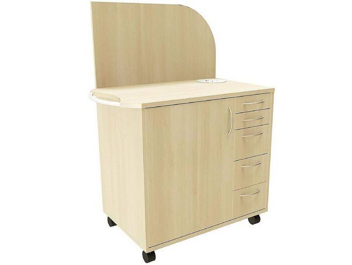 FMBUEROMOEBEL Container Sidney mit Abfallbehälter, Besteckeinsatz, Mehrfachsteckdose, Königsahorn FMBUEROMOEBEL Container Sidney mit Abfallbehälter, Besteckeinsatz, Mehrfachsteckdose, Königsahorn von OTTO