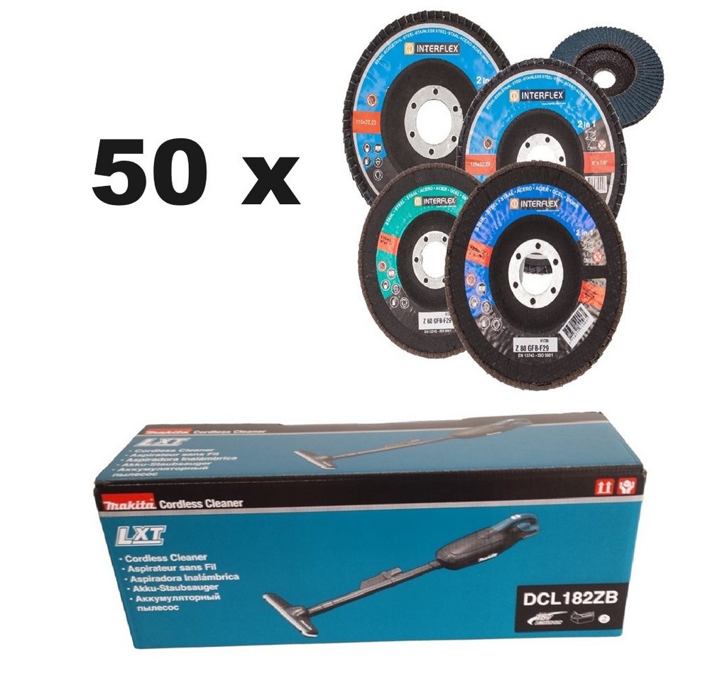 Makita Fächerscheibe Makita Akku-Staubsauger + 50 Fächerscheiben 125 K80 Makita Fächerscheibe Makita Akku-Staubsauger + 50 Fächerscheiben 125 K80 von Makita