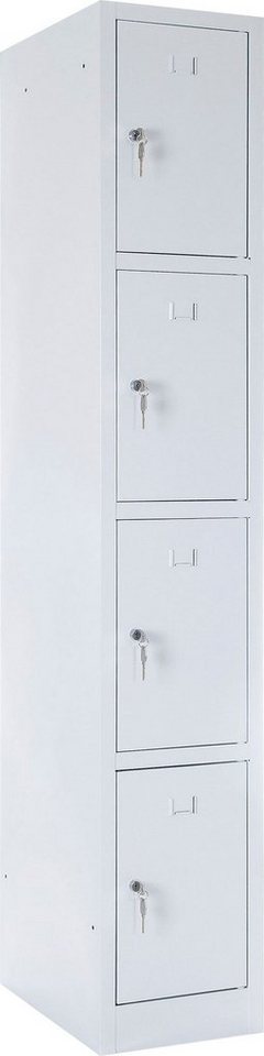 Fächerschrank BxTxH 300x490x1800 mm, lichtgrau von OTTO