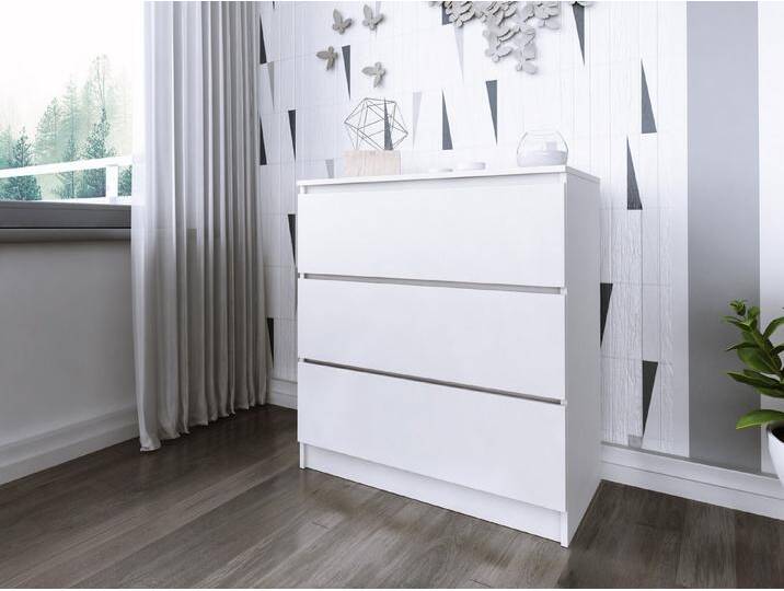 Faizee Möbel Schubkastenkommode Zoe breit mit 3 Fächer, weiß, Weiß-Weiß Matt Faizee Möbel Schubkastenkommode Zoe breit mit 3 Fächer, weiß, Weiß-Weiß Matt von OTTO