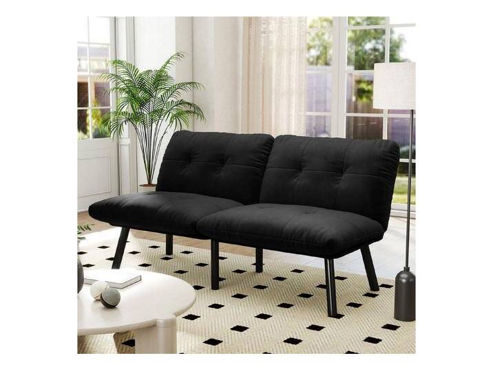 Fanttik Schlafsofa 2-Sitzer Doppelsofa klappbares Sofabett Futon-Couch mit Schlaffunktion, Verstellbare Rückenlehne und Armstützen für individuellen Sitzkomfort, platzsparendes Gästebett für Schlafzimmer, Wohnzimmer von OTTO