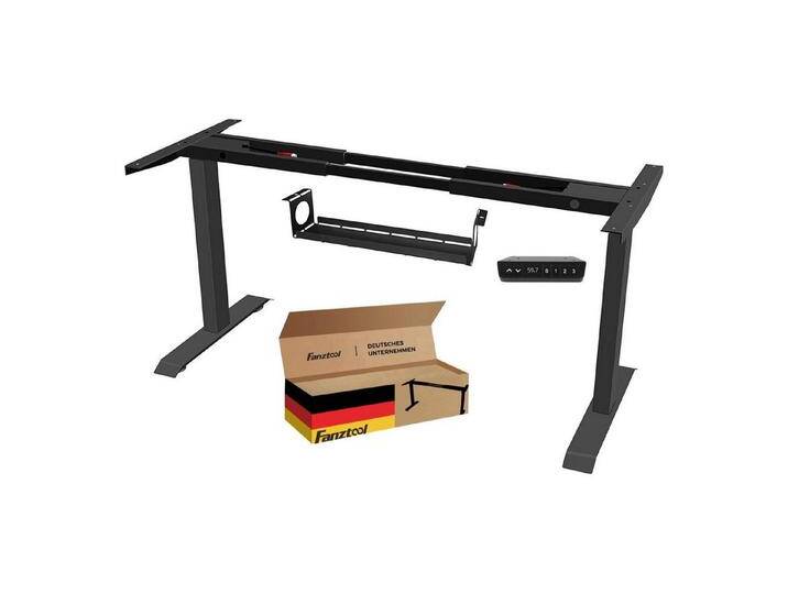 Fanztool Schreibtisch 2 x BOSCH Motoren höhenverstellbares Schreibtisch-Gestell stufenlos, schwarz von OTTO