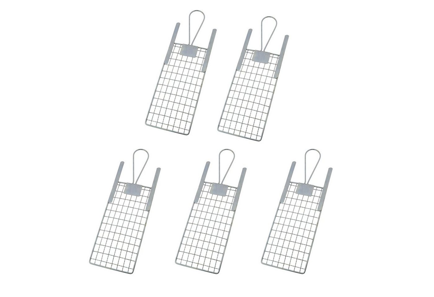 varivendo Abstreifgitter 5er Set Metallgitter 100 x 210 mm, BxL: 10x21 cm, (Set, 5 tlg., Abstreifgitter), Abstreifgitter Farbgitter Malergitter Abtropfgitter Abstreichgitter von varivendo