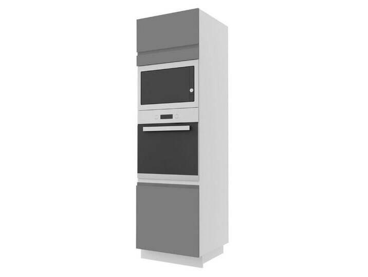 Feldmann-Wohnen Backofenumbauschrank Avellino (Türscharniere mit Soft-Close-Funktion, 1-St., mit hochwertig lackierten Fronten) 60cm Front- und Korpusfarbe wählbar 2-türig für Backofen & Mikrowelle von OTTO