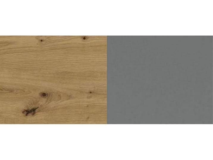 Feldmann-Wohnen Backofenumbauschrank Bonn (1-St) 60cm Front- & Korpusfarbe wählbar 1-türig 2 Schubladen 2 offene Fächer, grau von OTTO