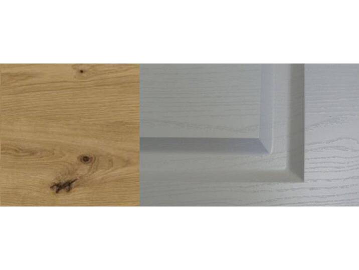 Feldmann-Wohnen Backofenumbauschrank Elbing (Elbing, 1-St) 60cm Front- & Korpusfarbe wählbar 1-türig 2 Schubladen (Vollauszug), grau von OTTO