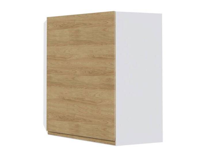 Feldmann-Wohnen Eckhängeschrank Arezzo (1-St) 60cm Front-, Korpusfarbe und Ausführung wählbar grifflos 1-türig, grau, Türanschlag rechts von OTTO