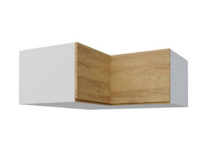 Feldmann-Wohnen Eckhängeschrank Arezzo (1-St) 90x90cm Front- und Korpusfarbe wählbar grifflos 2-türig, grau von OTTO