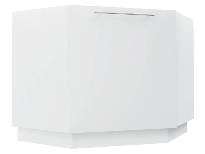 Feldmann-Wohnen Eckschrank Essen (mit Einlegeboden oder Topfkarussell mit 2 Ablagen, mit Soft-Close, 1-St., Acrylfronten (Ultrahochglanz), mit Glanztiefe, abrieb- / kratzfest) 90x90x83cm Front-, Korpusfarbe & Ausführung wählbar mit 1 Tür von OTTO
