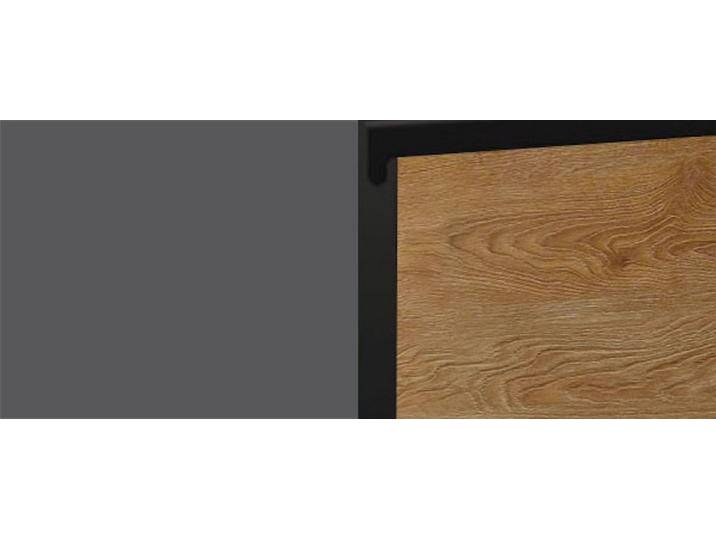 Feldmann-Wohnen Eckschrank Treviso (1-St) 84cm Front- und Korpusfarbe wählbar grifflos 2-türig mit Einlegeboden, schwarz grau von OTTO