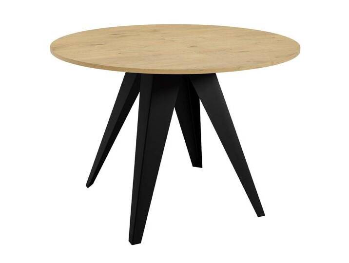 Feldmann-Wohnen Esstisch Alba (Tischplattenfarbe wählbar aus 16 verschiedenen Farbvarianten, 1-St., Tischplattengröße wählbar aus 100 x 100cm oder 120 x 120cm), Größe & Farbe wählbar, Tischplatte erweiterbar mtH. Erweiterungsstück von OTTO