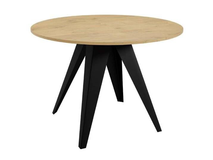 Feldmann-Wohnen Esstisch Alba (Tischplattenfarbe wählbar aus 16 verschiedenen Farbvarianten, 1-St., Tischplattengröße wählbar aus 100 x 100cm oder 120 x 120cm), Größe & Farbe wählbar, Tischplatte erweiterbar mtH. Erweiterungsstück von OTTO