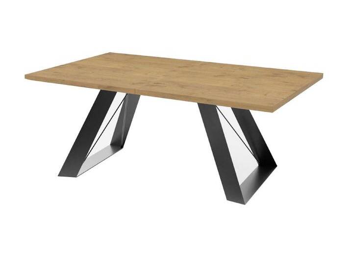 Feldmann-Wohnen Esstisch Corso (Corso, 1-St., Esstisch), Größe wählbar, Farbe wählbar ausziehbar, braun, metall, 140x80cm, Sonoma Eiche von OTTO