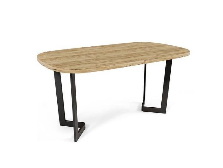 Feldmann-Wohnen Esstisch Padme (wählbar aus 16 verschiedenen Tischplatten- und 3 Gestellfarben, 1-St., pulverbeschichtetes Gestell, besonders attraktiv, schlicht elegant) von OTTO