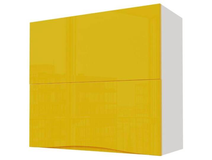 Feldmann-Wohnen Faltlifthängeschrank Napoli (Napoli, 1-St) 80cm Front- & Korpusfarbe wählbar 2-teilige Hochfaltklappe, grün von OTTO