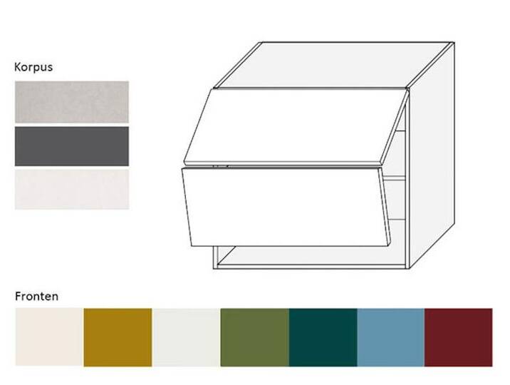 Feldmann-Wohnen Faltlifthängeschrank Rimini (1 Hochfaltklappe, 2 Einlegeböden, 1-St., moderne Optik, MDF Kasetten-Fronten, Soft-Close) 80x32 von OTTO