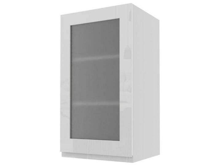 Feldmann-Wohnen Glashängeschrank Florence (Florence, 1-St) 40cm Front-, Korpusfarbe und Ausführung wählbar grifflos 1-türig, grau rot von OTTO