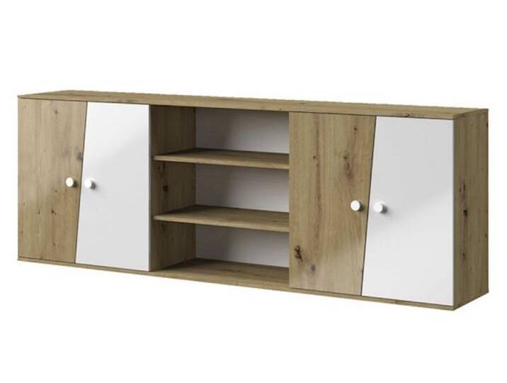 Feldmann-Wohnen Hängevitrine Nero (mittig 3 offene Fächer, 1-St., links und rechts je 2 Türen Feldmann-Wohnen Hängevitrine Nero (mittig 3 offene Fächer, 1-St., links und rechts je 2 Türen von OTTO