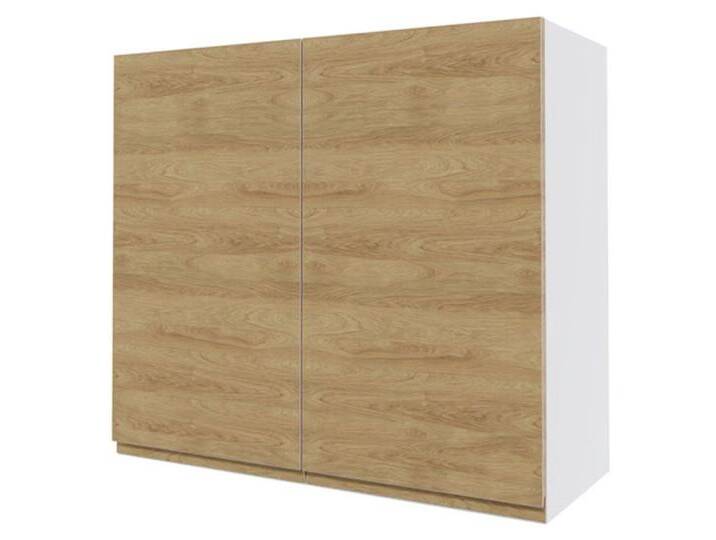 Feldmann-Wohnen Klapphängeschrank Arezzo (1-St) 80cm Front- und Korpusfarbe wählbar grifflos 2-türig, braun von OTTO