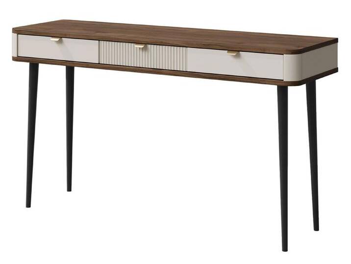 Feldmann-Wohnen Konsolentisch Marly (mit 3 Schubladen, 1-St., moderne Optik, abgerundeter Korpus, Zugengriffe aus Metall) von OTTO